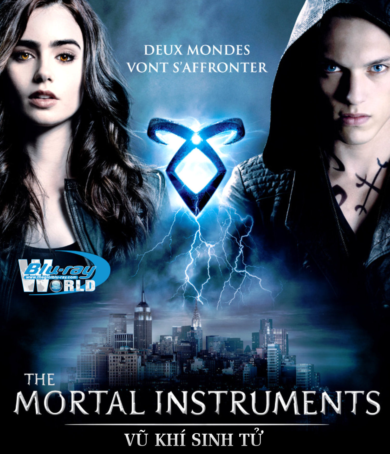 B1459. The Mortal Instruments City Of Bones (no cinavia) - VŨ KHÍ SINH TỬ USA 2D 25G (DTS-HD MA 5.1) nocinavia